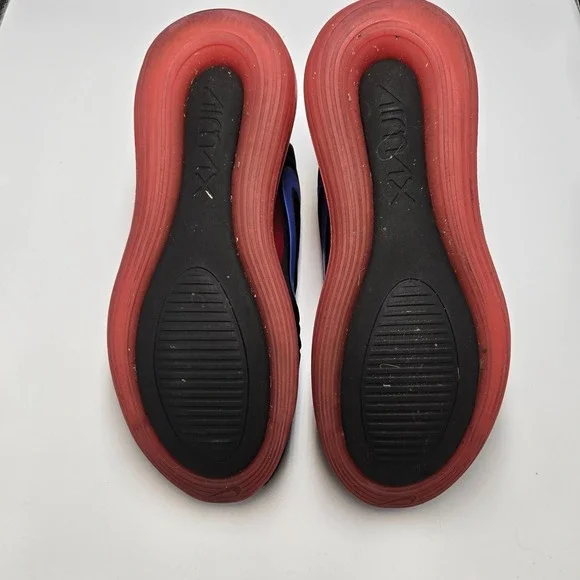Nike Air Max 720 Shoes Mens 11.5 Black Red Running Trainer Sneakers AO2924-014 *